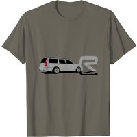 T-shirt gris Volvoo V70R Turbo Brick pour hommes — T-shirts pour hommes