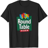 T-Shirt pour Hommes Round Table Pizza en Noir — T-shirts pour hommes