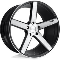 Niche M124 Milan Black Brushed 18x8 Rims 5x114.3 Bolt Pattern — Wheels & Rims