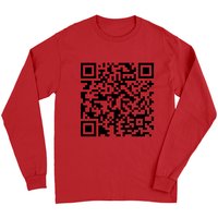 T-shirt à manches longues Barry Wood avec code QR pour unisexe