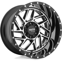 Roues Moto Metal MO985 Breakout Noir Brillant Machiné 20x9 6x135 — Roues et jantes