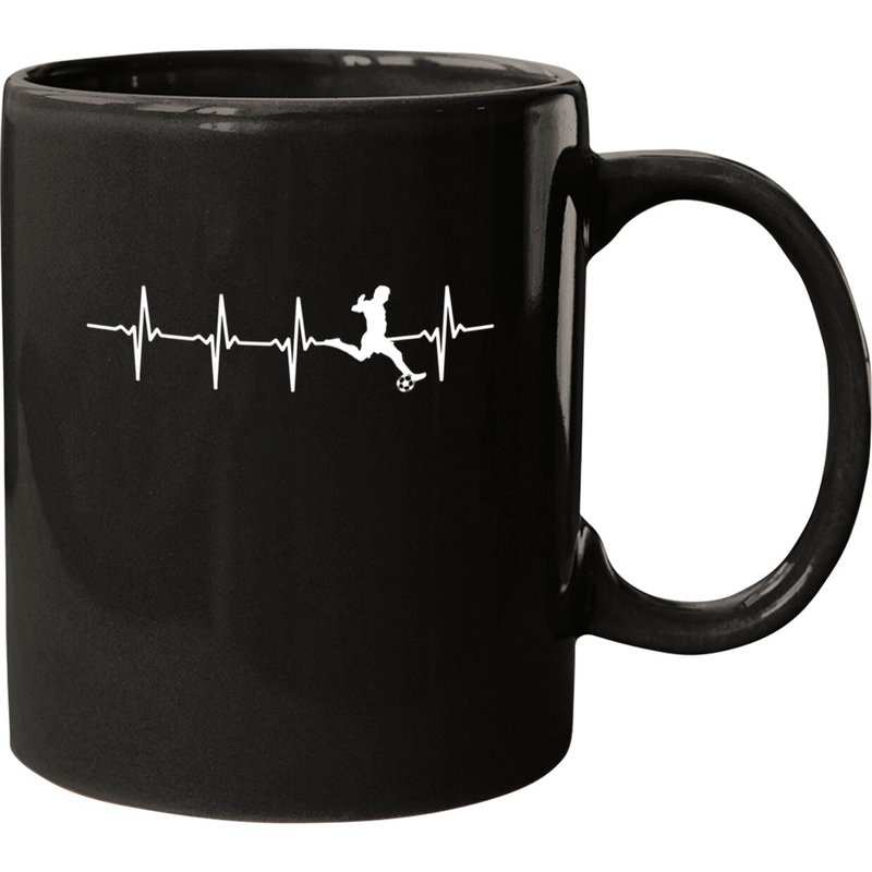 Mug Pullover Soccer Heartbeat pour Joueurs de Soccer — Tasses et gobelets