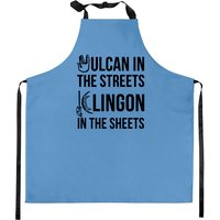 Vulcan In The Streets, Klingon In The Sheets Kitchen Aprons