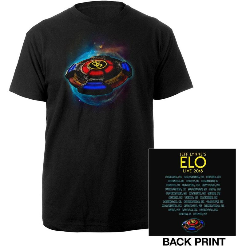 ELO Unisex Tee 2018 Tour Logo - Black