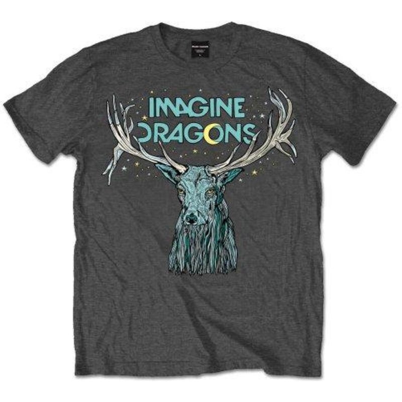 Imagine Dragons Unisex Tee: Elk In Stars for Men — Mens T Shirts