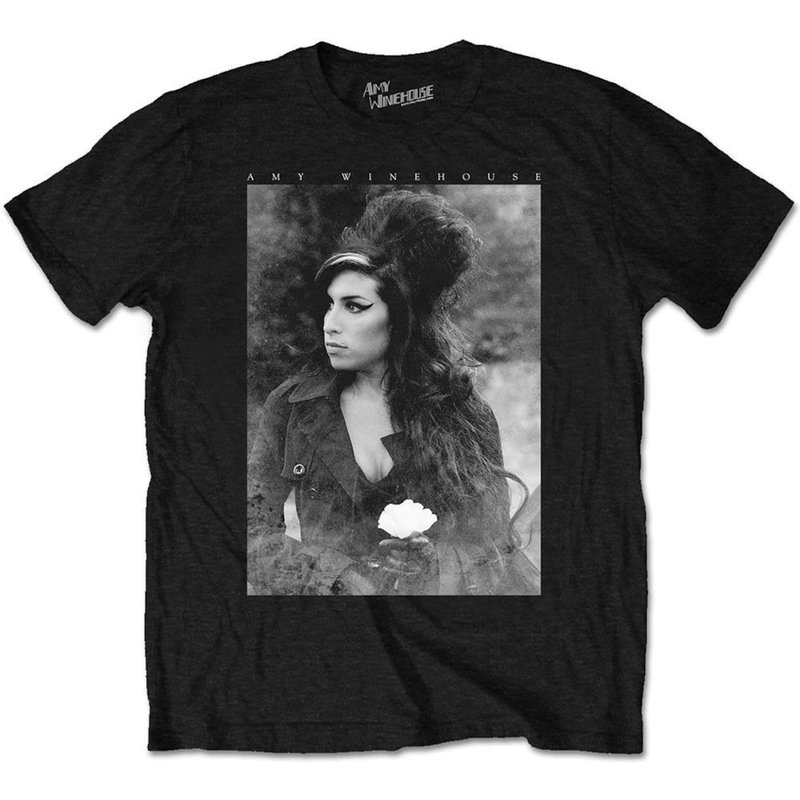 T-shirt unisexe Amy Winehouse : Portrait de fleur pour hommes — T-shirts pour hommes