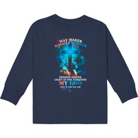 T-shirt à manches longues Waymaker Miracle Worker Lion Cross pour enfants — T-shirts pour hommes