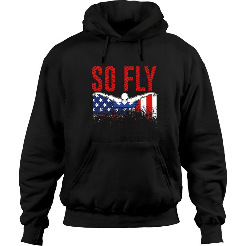 Hoodies Unisexe Équipe de Natation So Fly USA — Sweats à capuche pour hommes