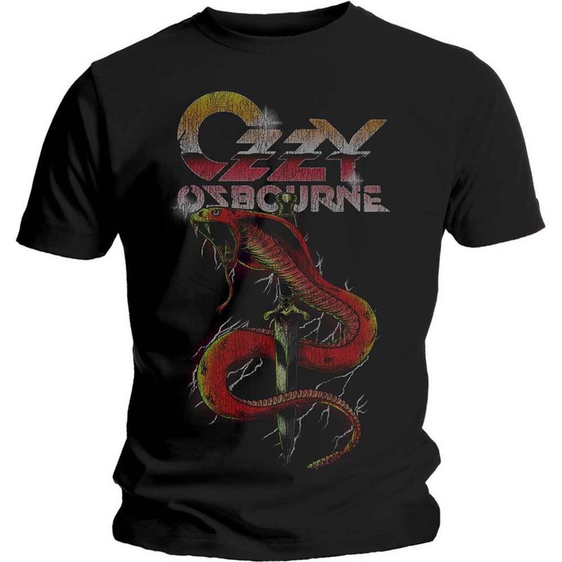 T-shirt unisexe Ozzy Osbourne Serpent Vintage — T-shirts pour hommes