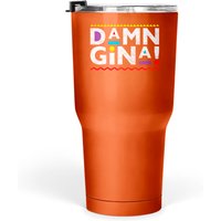Damn Gina 30 Oz Distressed 90s Throwback Tumblers — Mugs & Tumblers