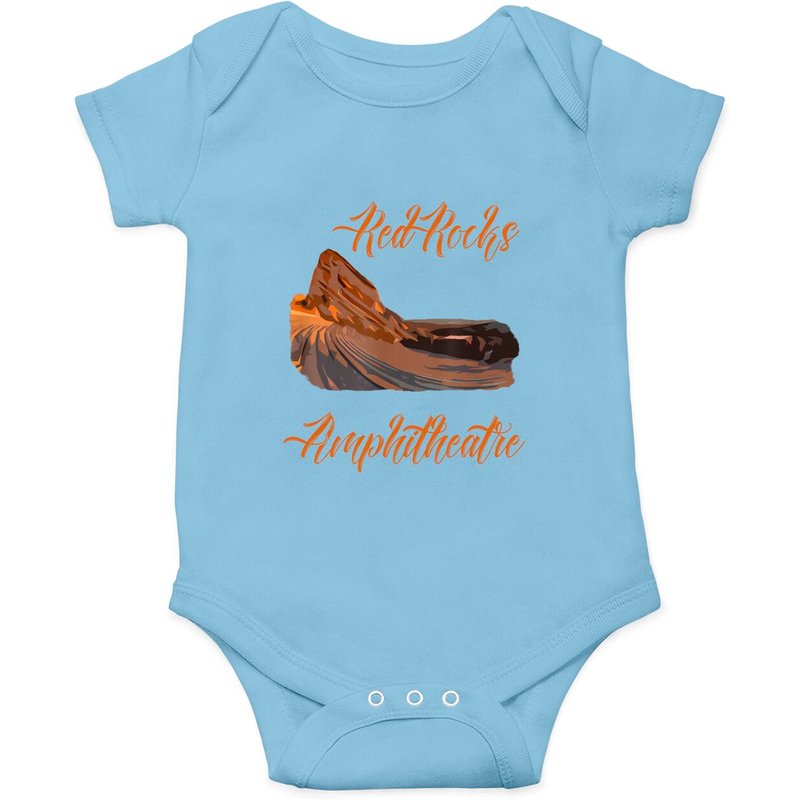 Red Rocks Amphitheatre Colorado Baby Onesie — Baby Onesies