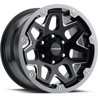 Vision Off Road 416 Se7en Gloss Black Milled Wheels - 18x9 - 5x114.3 — Wheels & Rims