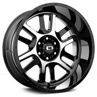 Roues Vision Off Road 419 Split Noir Brillant Usiné - 22x12