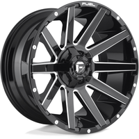 Roues Fuel D615 Contra Gloss Black Milled - 20x10 - 8x170 -18 Offset