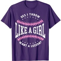 T-shirt I Know I Play Like A Girl Softball pour hommes — T-shirts pour hommes