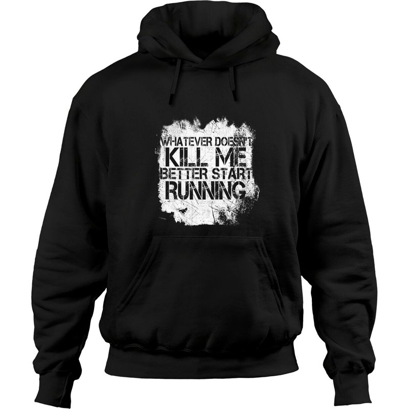 Kill Me Memes Unisex Black Hoodie - Whatever Doesn't Kill Me — Mens Hoodies