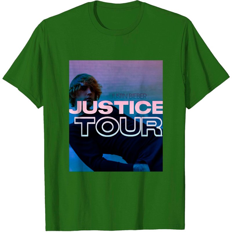 T-Shirt de Concert Vintage Justin Bieber Justice Tour 2022 pour Hommes — T-shirts pour hommes