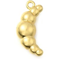 Pendants en laiton plaqué or 18K, sécurité alimentaire 19x9x7mm — Breloques et pendentifs