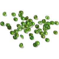 Cabochons de Diopside Naturel Facetté avec Dos Pointu, 2x1.5mm
