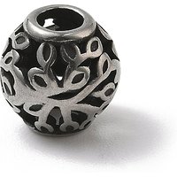 Perles européennes en acier inoxydable 304, rondelles en argent antique