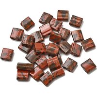 2-Hole Opaque Glass Seed Beads, Antique Style, Dark Salmon