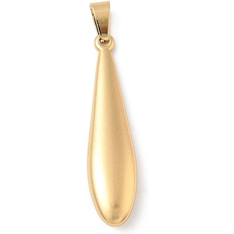 Pendentif en Acier Inoxydable 304 en Forme de Goutte, Plaqué Or 18K — Breloques et pendentifs