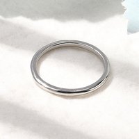 Brass Finger Ring, Platinum Plated, Cadmium Free, Size 7 1/4