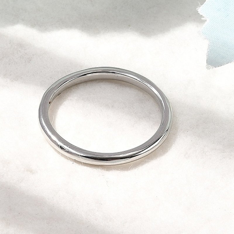 Bagues en laiton avec plaquage en platine, diamètre intérieur de 18 mm — Bijoux fantaisie