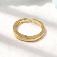 Bagues en laiton, plaqué or 18K, sans cadmium, 2.5mm — Bijoux fantaisie