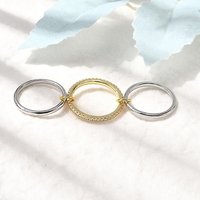 Brass Micro Pave Cubic Zirconia Stackable Rings — Stackable Rings