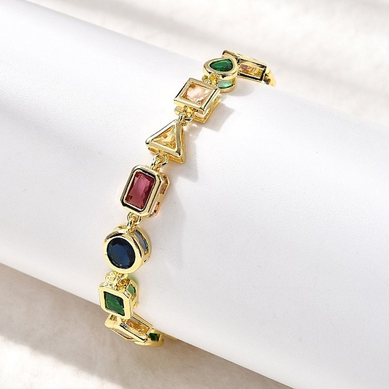 Bracelet en Lien en Zircon Cubique Micro Pave pour Femmes — Bracelet Femme