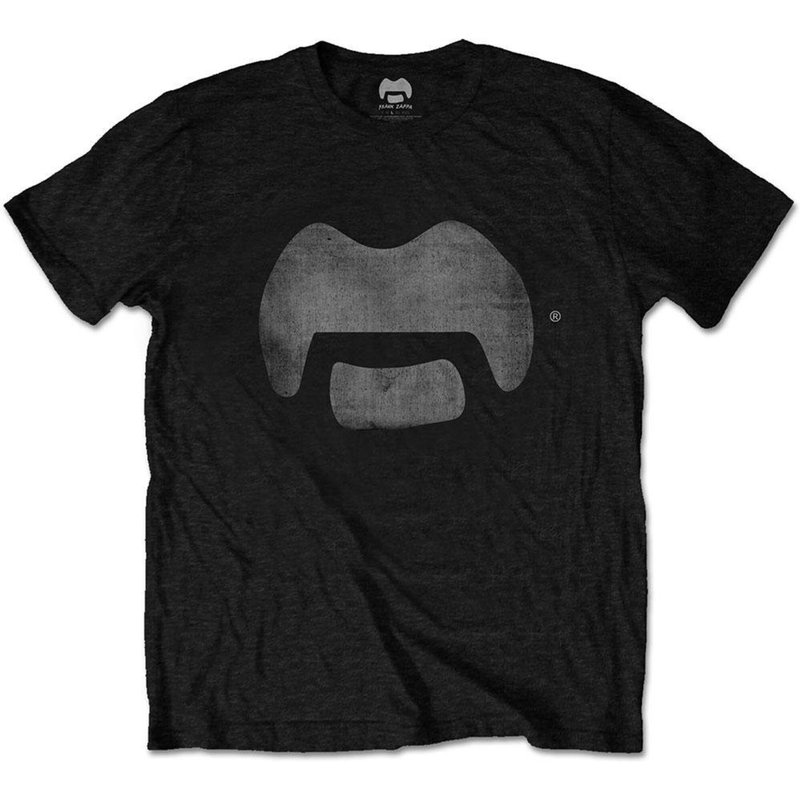 Frank Zappa Unisex Tee: Tache for Men in Black — Mens T Shirts