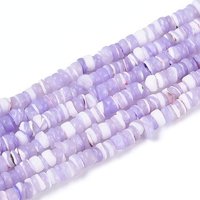 Natural Trochid Shell Beads Strands, Dyed, Lilac, 270-290 pcs — Jewelry Beads