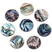 Natural Paua Shell Disc Beads, 12mm Diameter, 1.4-1.6mm Hole — Jewelry Beads