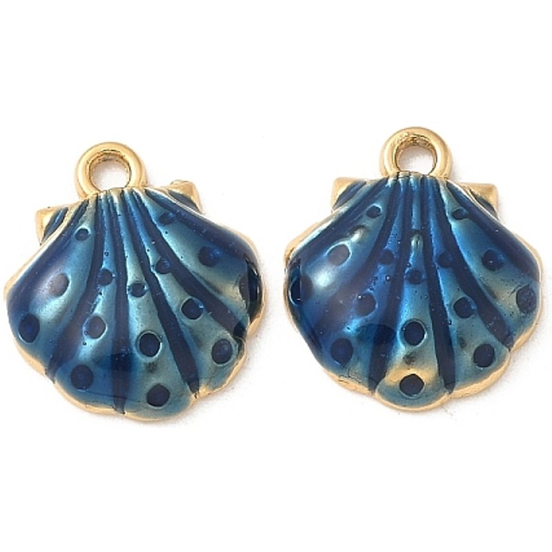 Charms en Émail en Acier Inoxydable 304 avec Plaquage en Or 18K — Breloques et pendentifs