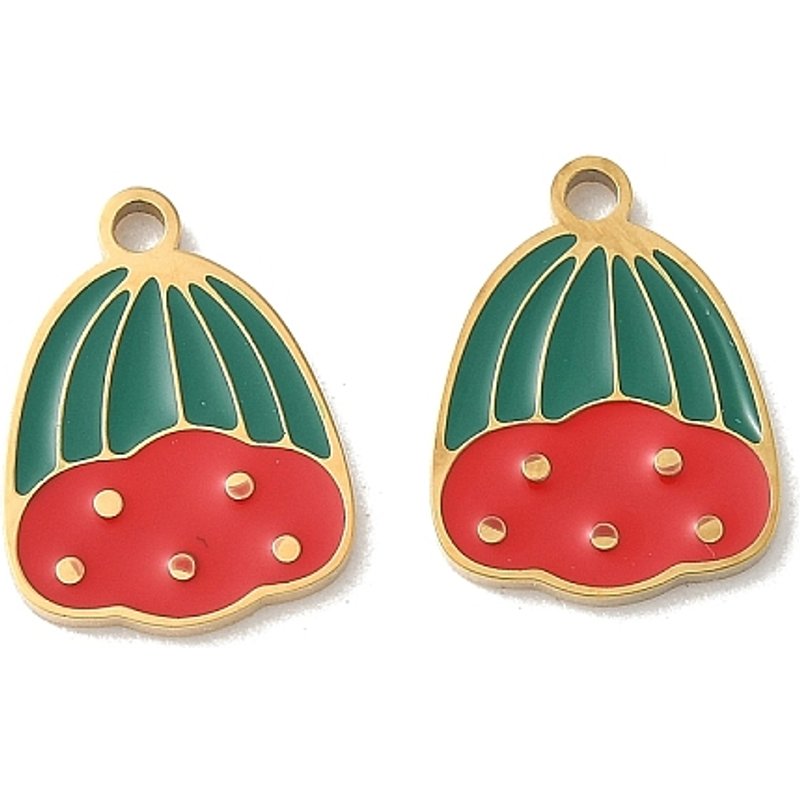 Pendentif en Acier Inoxydable 304, Gousse de Lotus, Plaqué Or — Breloques et pendentifs