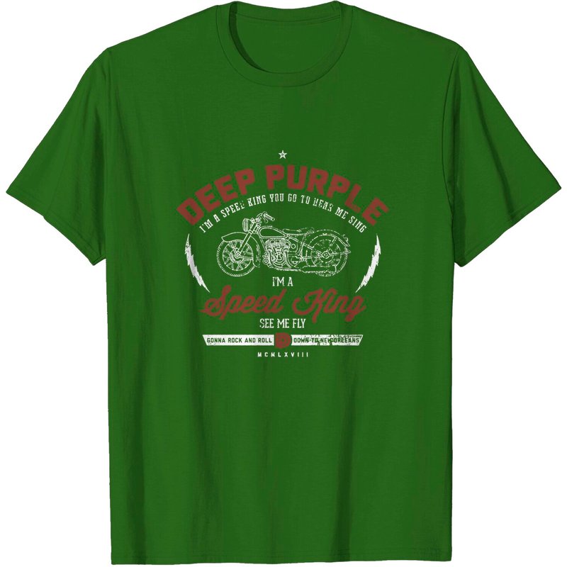 Deep Purple Unisex Tee: Speed King for Men — Mens T Shirts