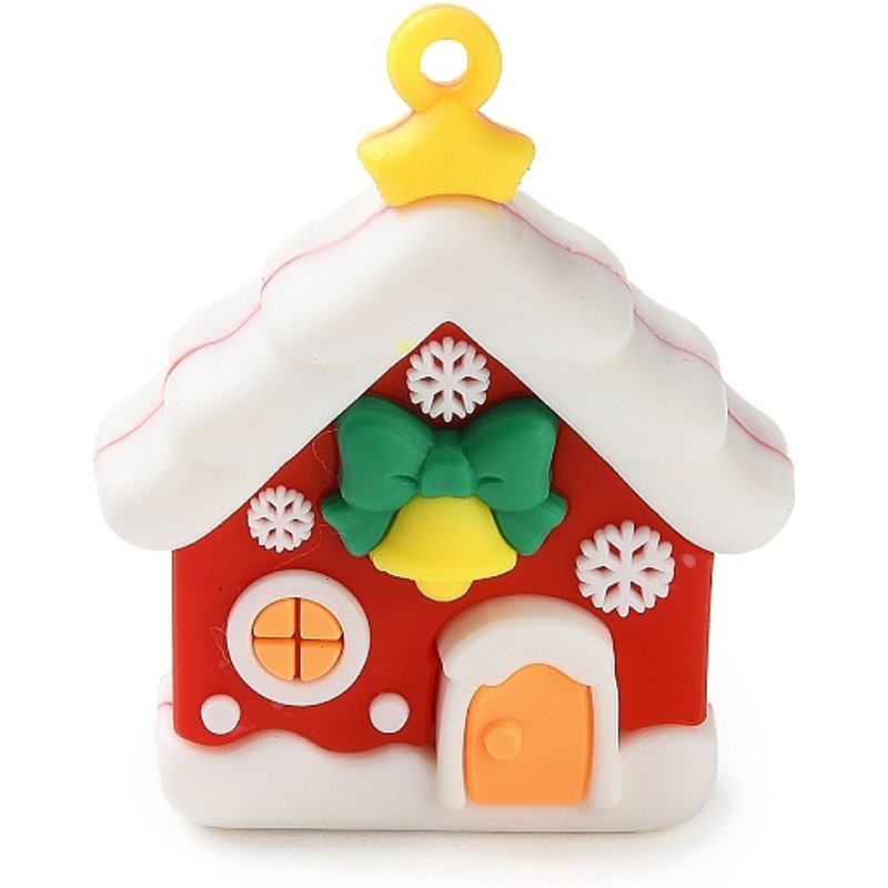 Christmas Theme PVC Plastic House Pendants — Charms & Pendants