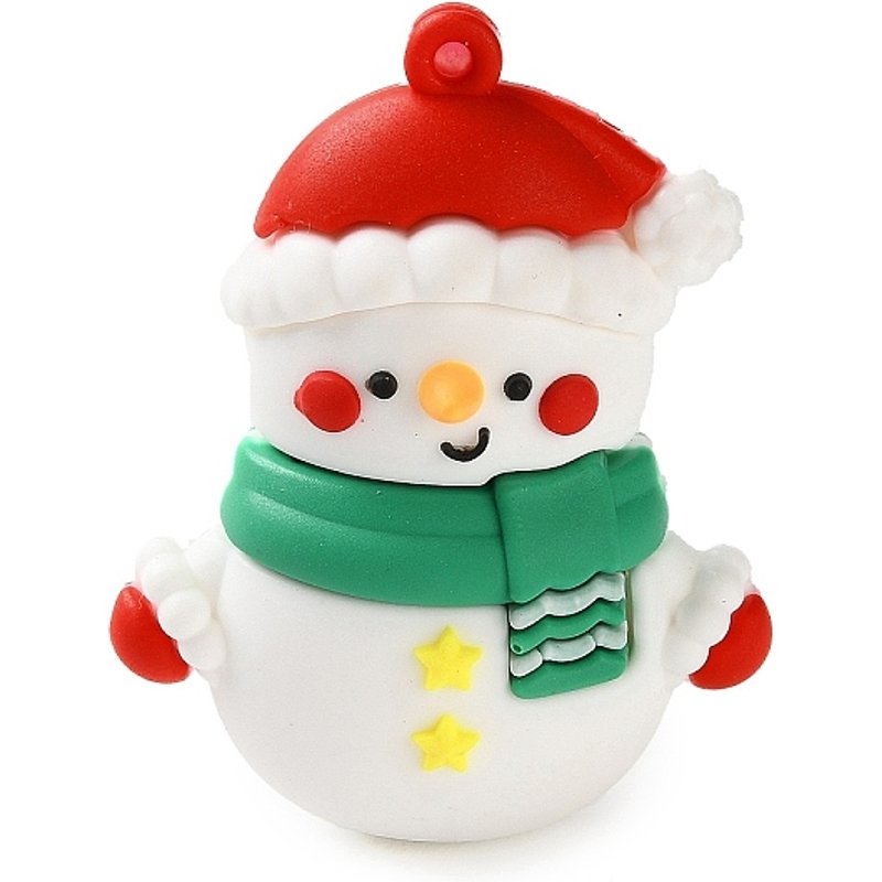 Christmas Theme Snowman PVC Plastic Pendant — Charms & Pendants