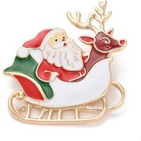 Épingles émaillées de Noël avec un renne pour sac à dos et vêtements