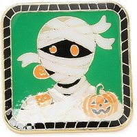 Mummy Enamel Pins, Alloy Lapel Pin Backs, Medium Sea Green — Brooches