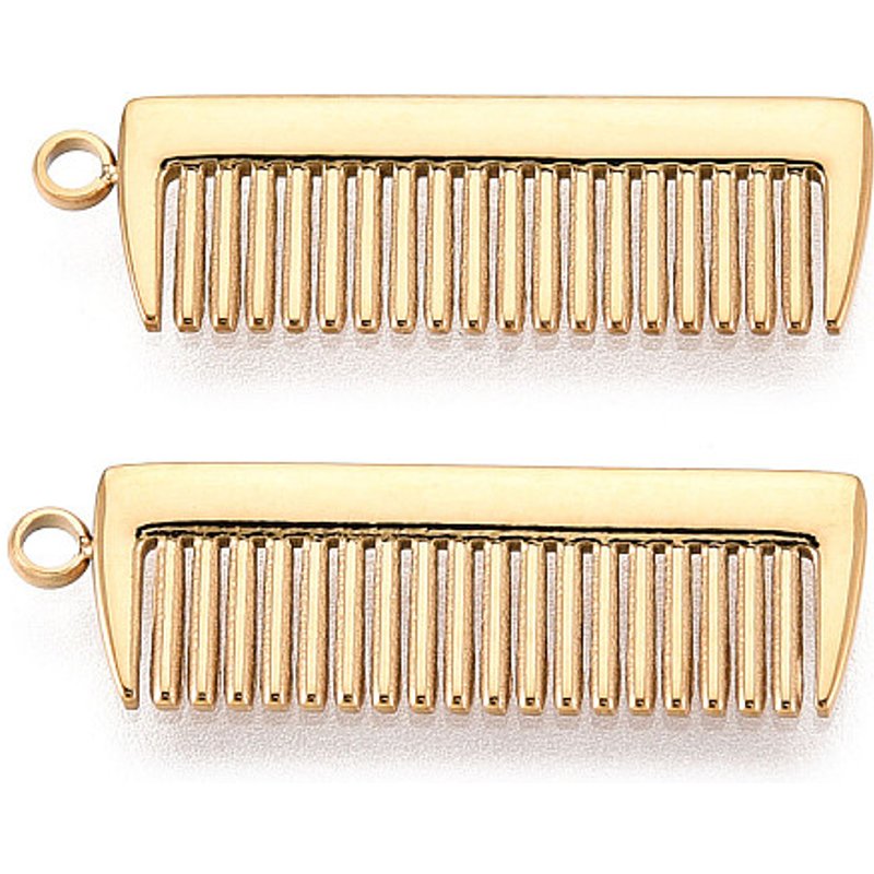 Pendentif en acier inoxydable 304 avec plaquage en or 18K — Breloques et pendentifs
