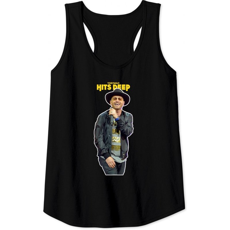 Toby Mac 2022 Hits Deep Tour Tank Top for Men - Dark Grey — Mens T Shirts