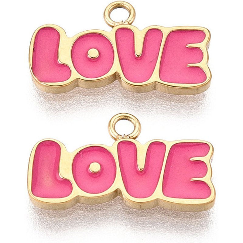 Charms en Acier Inoxydable 304 avec Plaquage en Or 18K — Breloques et pendentifs
