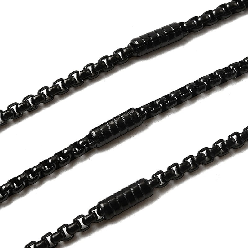 304 Stainless Steel Unwelded Link Chains with Spool, Black — Chains, Wire & Cord