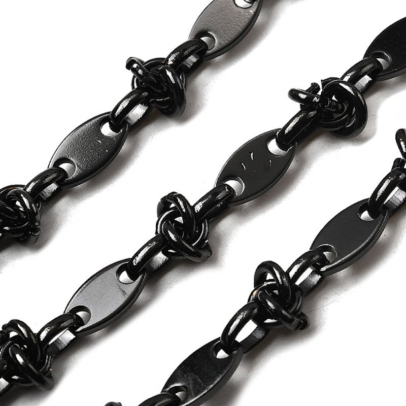 Chaînes ovales en acier inoxydable 304 non soudées avec revêtement PVD — Chaînes, fils et cordons