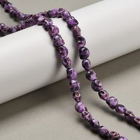 Synthetic Turquoise Skull Beads Strands, Dark Violet, 47pcs
