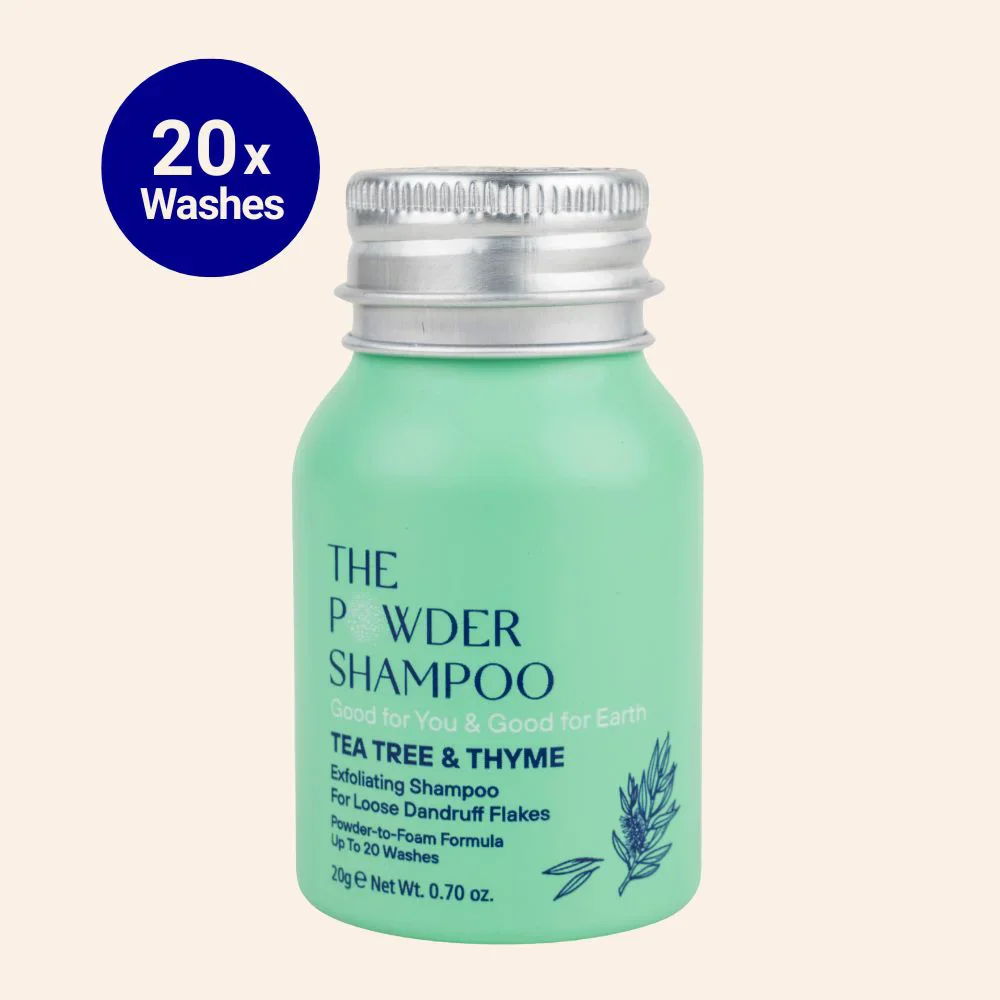 Shampoing exfoliant pour flocons de pellicules lâches, arbre à thé et acide salicylique 20 g/0,70 oz