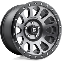 Fuel D601 Vector Matte Gunmetal Black Bead Ring 17x8.5 Rims — Wheels & Rims