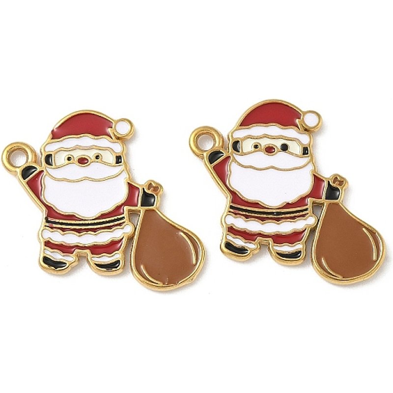 Pendentif Thème Noël en Acier Inoxydable 304 - Santa Claus — Breloques et pendentifs